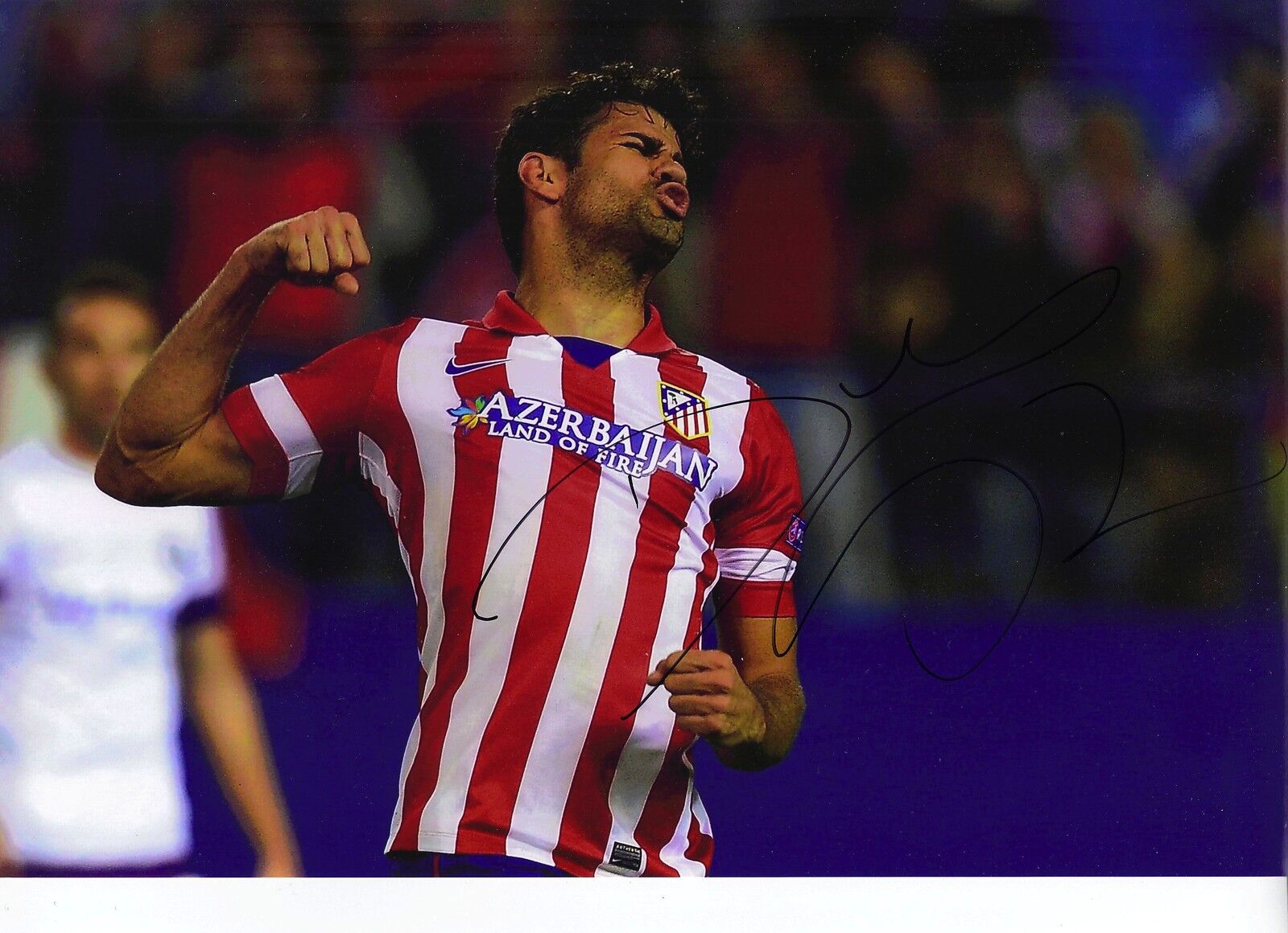 Diego Costa Signed 12X8 Photo Poster painting Atletico Madrid AFTAL COA (1627)