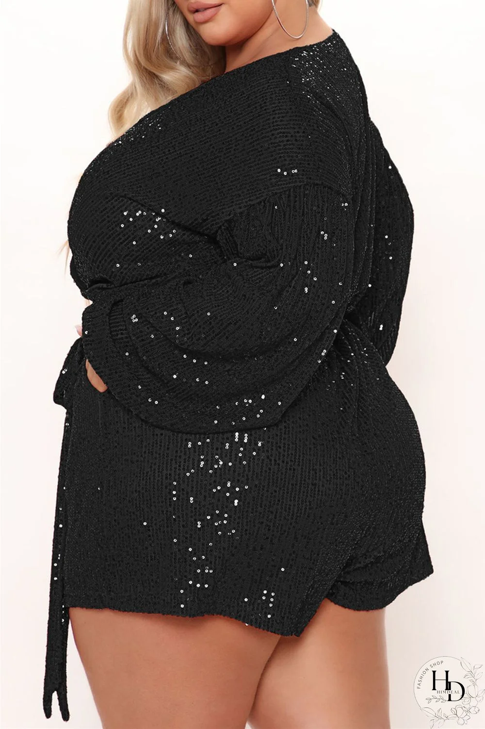 Silver White Casual Patchwork Sequins Frenulum V Neck Regular Romper