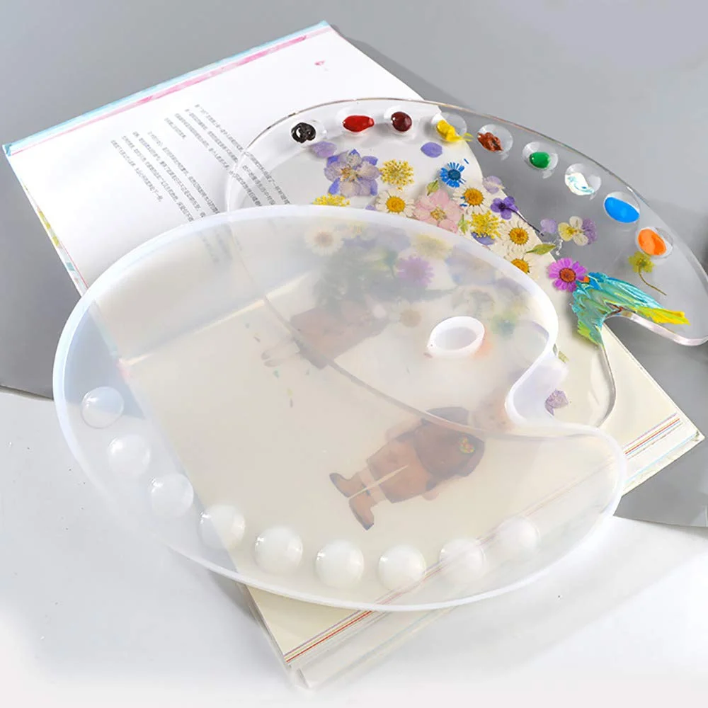2021 Updated Paint Palette Resin Casting Molds
