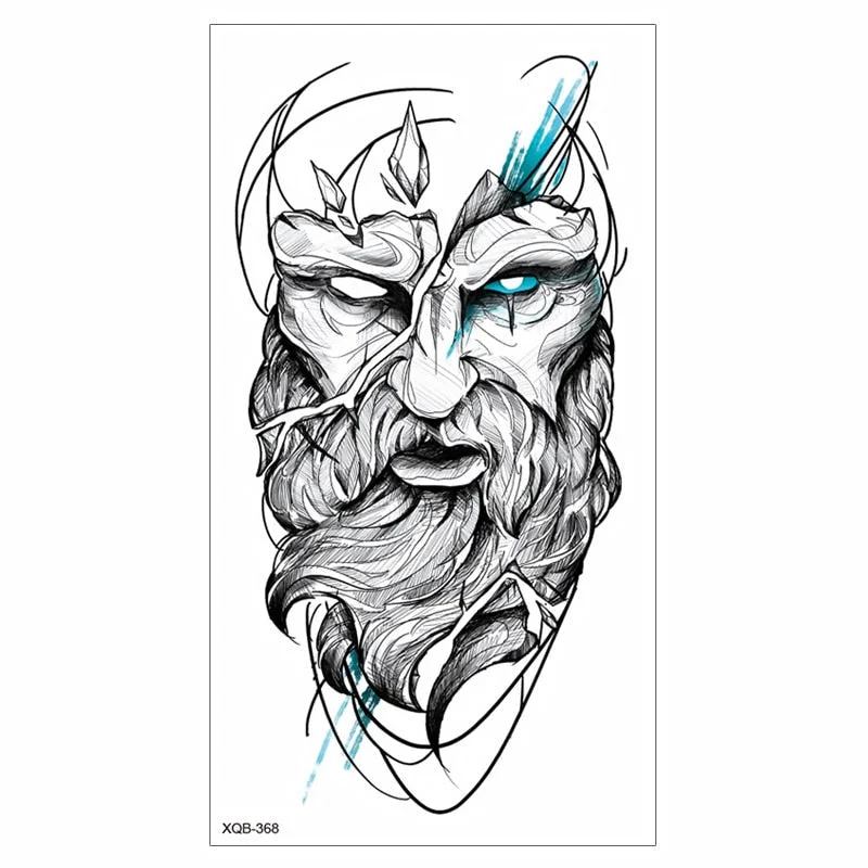 Waterproof Tattoo Sticker Temporary Tattoo Black Rose Tattoo Leg Chest Arm Tattoo Man Woman Tattoo Skin Tattoo Art Tatouage TaTy 515-1