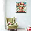 Diamond Painting-DIY Full Round Drill Modern Girl(40*40CM)