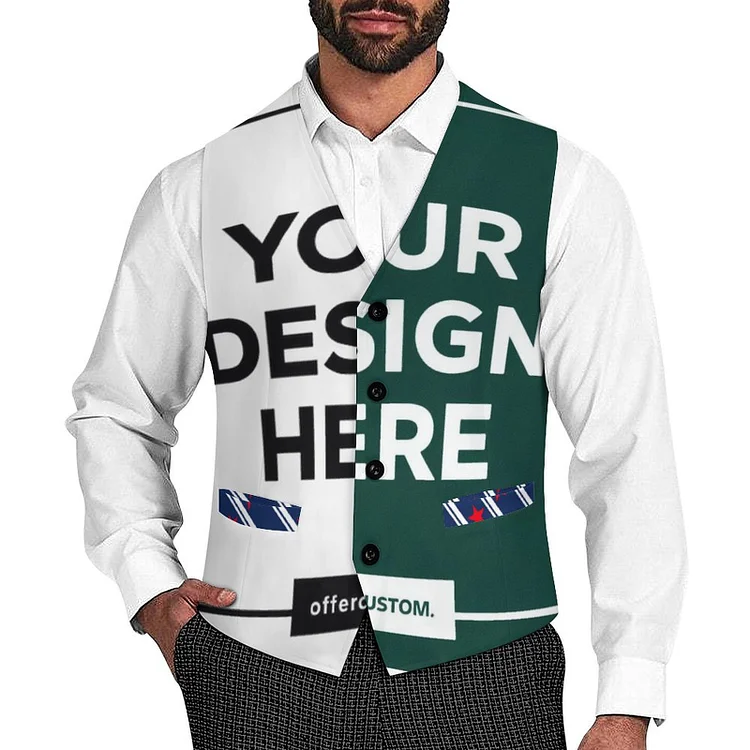 Personalized  Design Men's Suit Vest Crafting Refined Style Multiple images | British Cloth (260g)