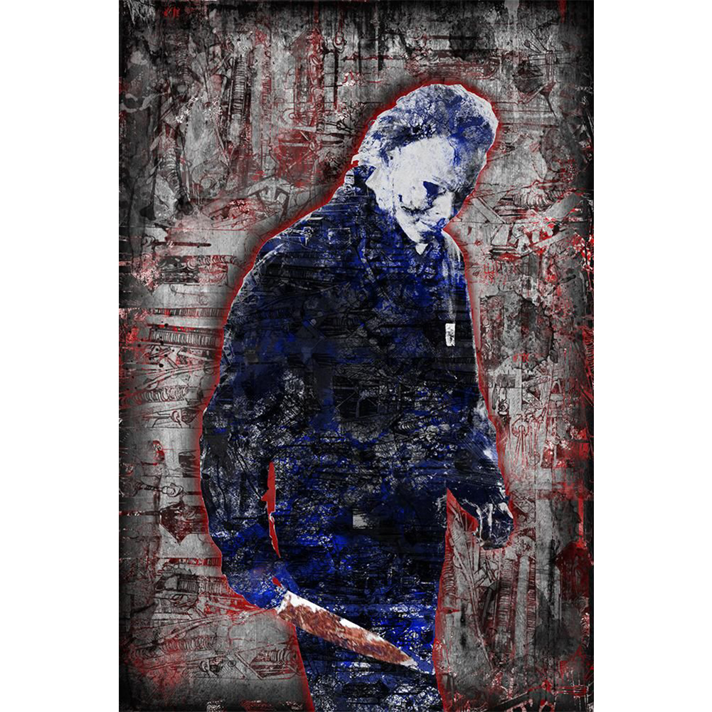 

30*50CM - Round Drill Diamond Painting - Wanted for Murder, 501 Original