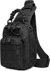 Taktisch Brusttasche Milit&auml;risch Schultertasche Military Chest Pack Slingrucksack Molle Crossbody Bag Umh&auml;ngetasche Mini mit Verstellbar Schultergurt f&uuml;r Herren Damen Reise Wandern Outdoor