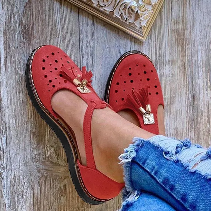 2020 New Tassel Women Shoes Sandals Summer Flat Shoes PU Leather Gladiator Luxury Shoes Women Designers Zapatos De Mujer Fringe