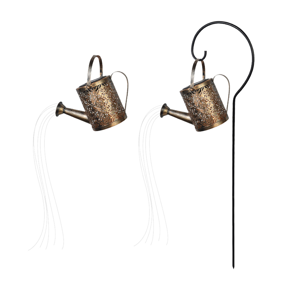 

Solar Shower Watering String Lamp Art Auto Metal Iron Sprinkle Kettle Light, Without stand, 501 Original