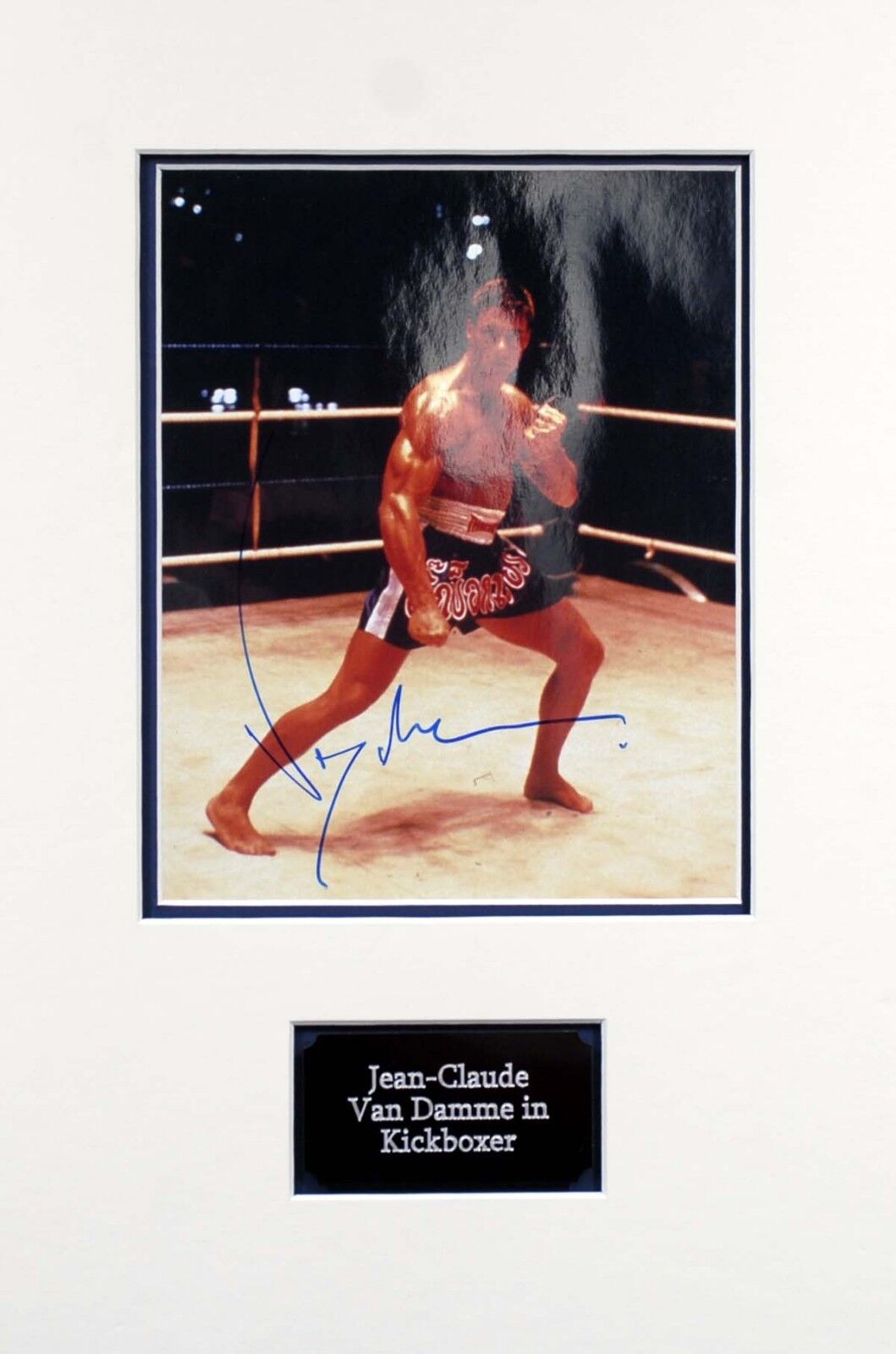 Jean-Claude VAN DAMME Signed & Mounted 10x8 Photo Poster painting AFTAL COA Kickboxer