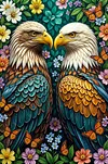 Luxury AB Velvet Diamond Painting Kit - Eagle