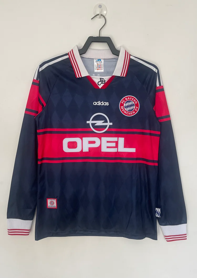 1997-99 Bayern Munich Home Long Sleeve Retro Jersey