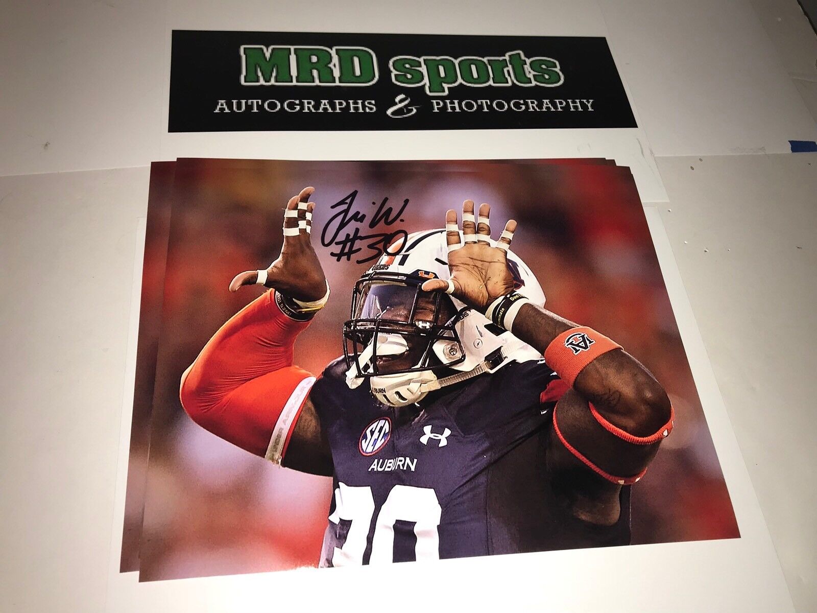 Tre’ Williams Auburn Tigers hand signed autographed 8x10 football Photo Poster painting D