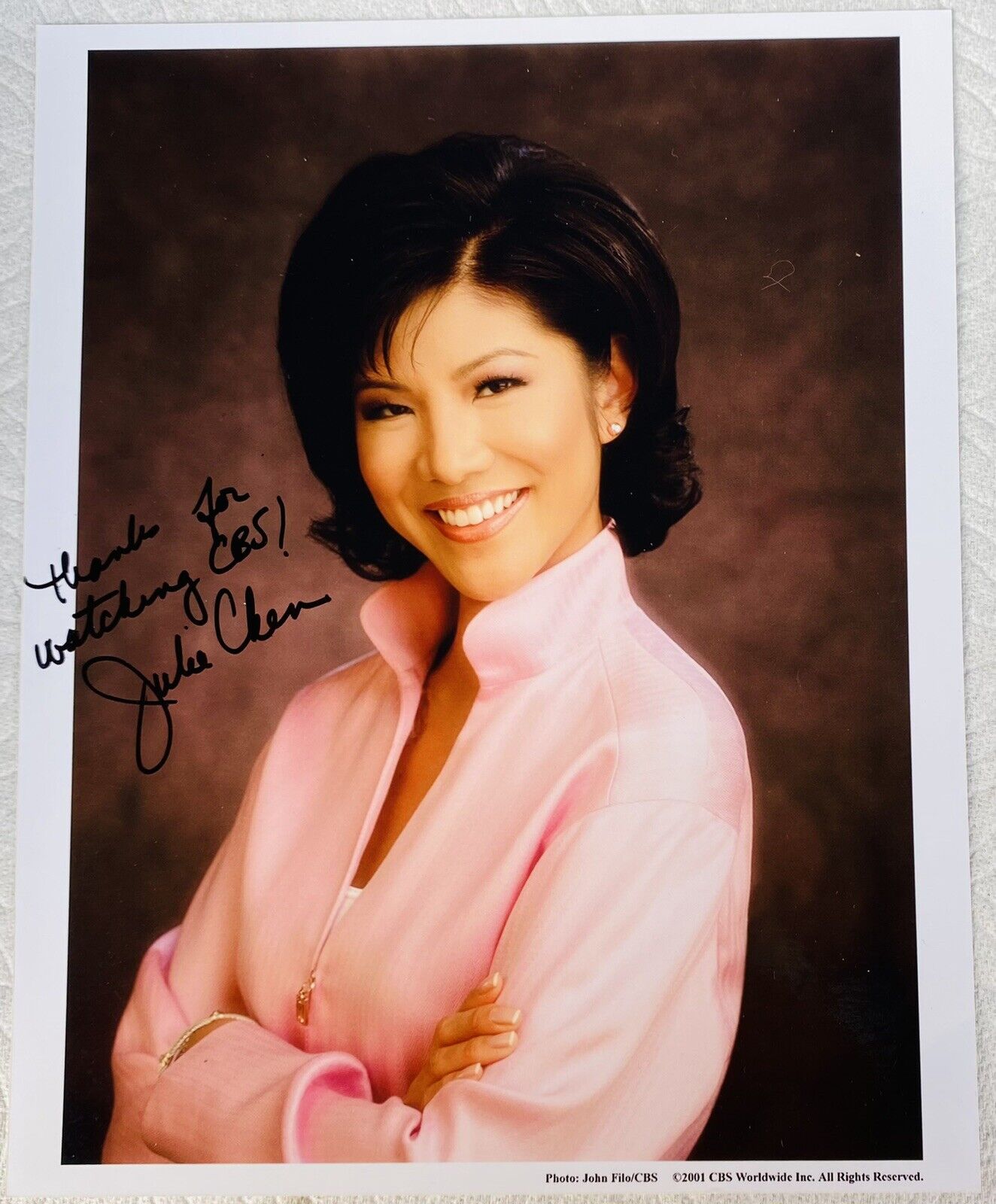 Julie Chen Signed Autographed 8x10 Photo Poster paintinggraph CBS News CNN