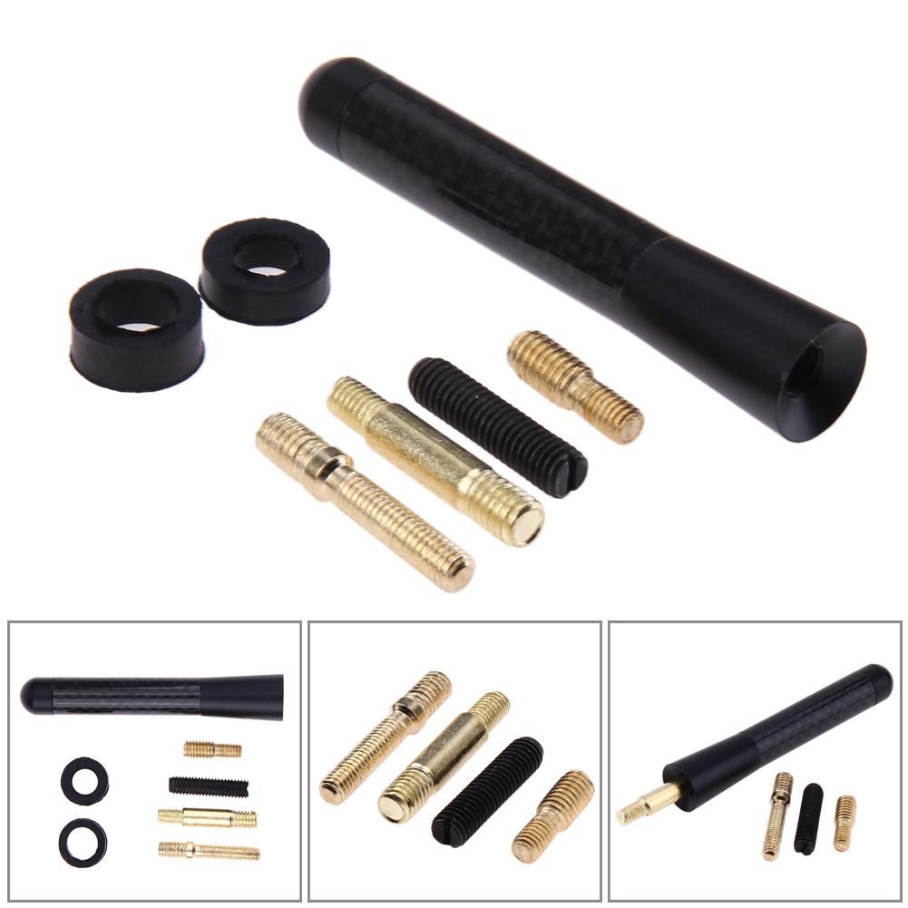 

4x8cm Universal Carbon Fiber FM Short Antenna Aerials For Ford Focus 2 3, 501 Original