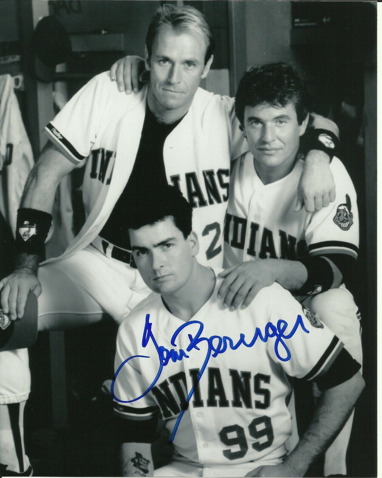 TOM BERENGER SIGNED MAJOR LEAGUE Photo Poster painting UACC REG 242 (1)