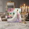 (Pre-Framed)Diamond Painting-DIY Crystal Rhinestone Wedding Dress(25x25cm)