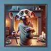 Dobby-Peinture diamant ronde compl&egrave;te-40*40cm