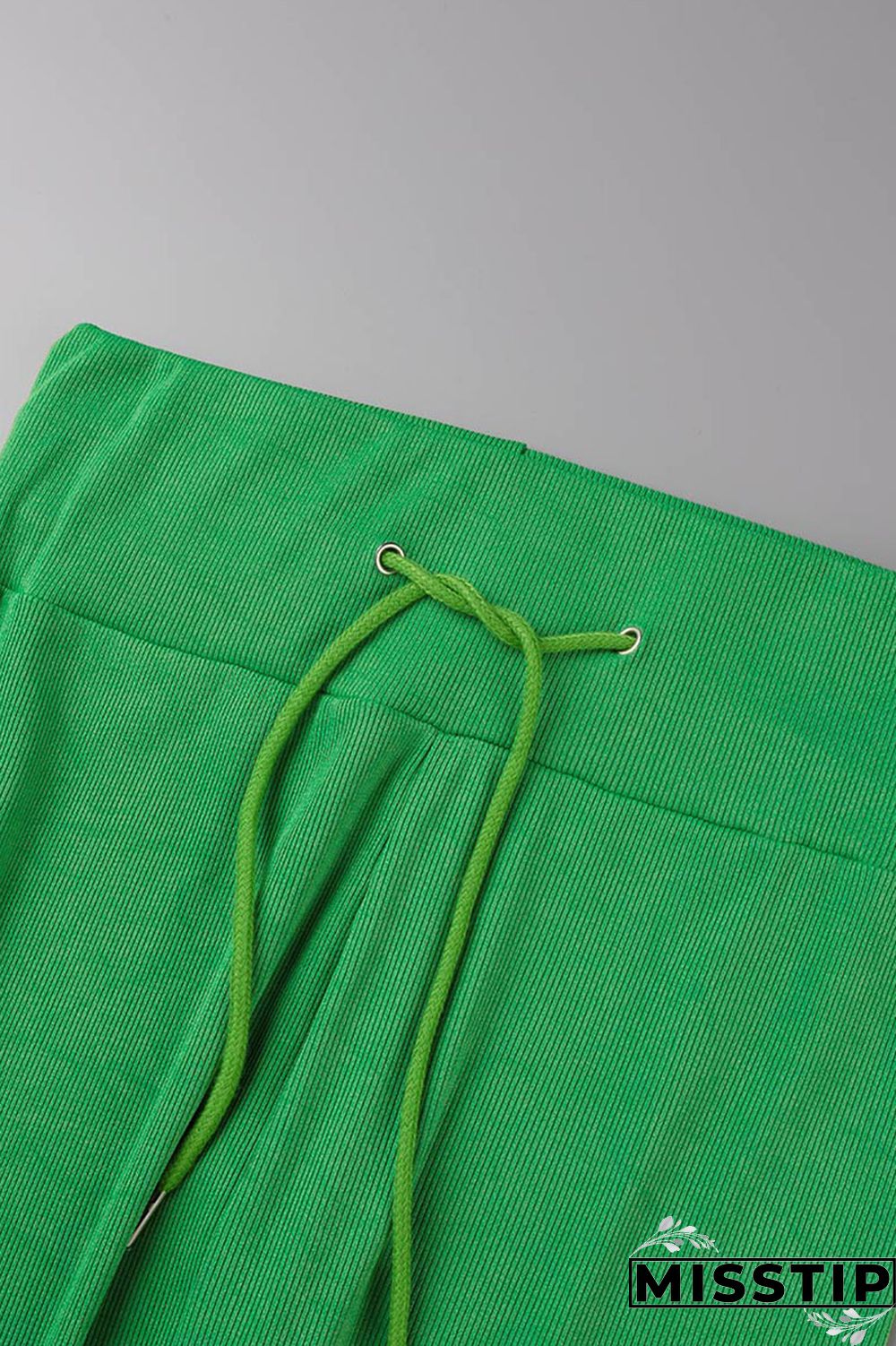 Green Casual Street Solid Patchwork Square Collar Long Sleeve Two Pieces