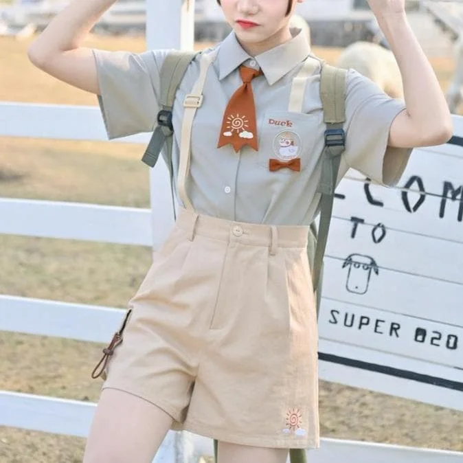 Cute Lovely Duck Shirt & Shorts SS1613