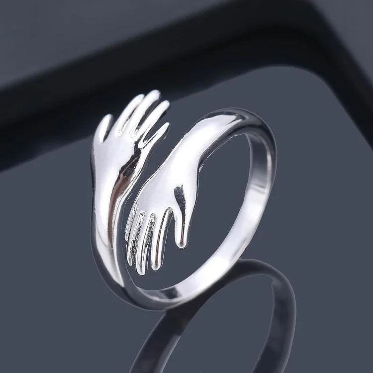 Tinyname® Cute Two-Hand Open Ring Exquisite Ring