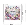 Happy Birthday Flowers And Butterflies-Partial Special Shaped Diamond Painting 30*30CM