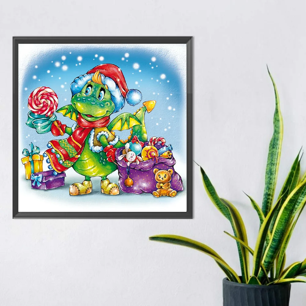 Full Round Diamond Painting 30*30cm - Christmas Snow Day