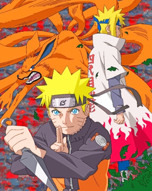 

Naruto And Minato – Paint By Numbers - 40*50CM, 501 Original