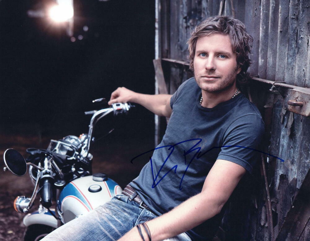 DIERKS BENTLEY SIGNED AUTOGRAPH 11X14 Photo Poster painting - COUNTRY STUD, LONG TRIP ALONE