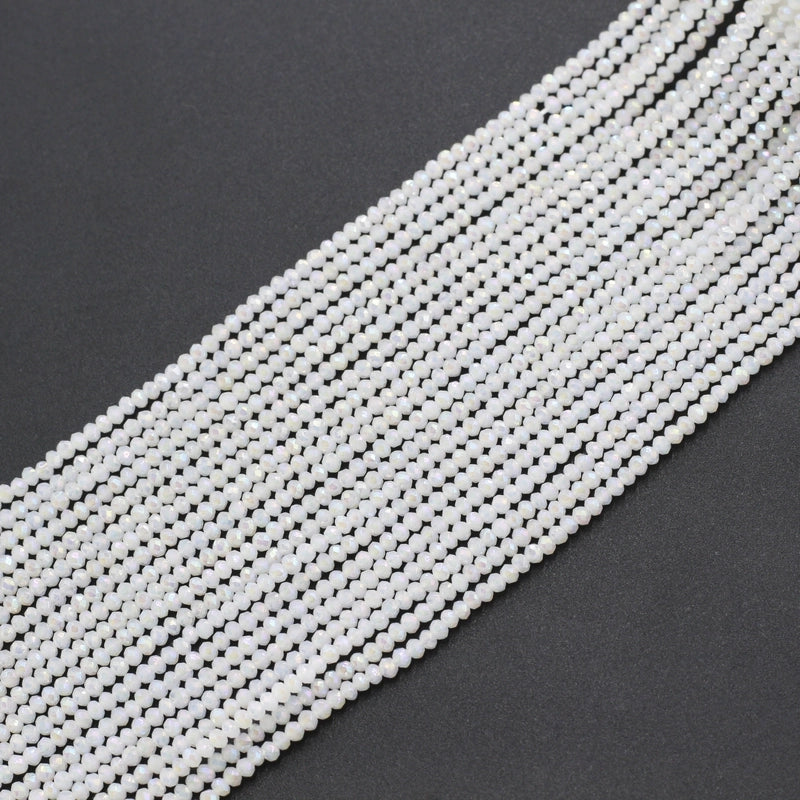 2 Pieces 2 Pieces Per Pack Artificial Crystal Glass Geometric Beads