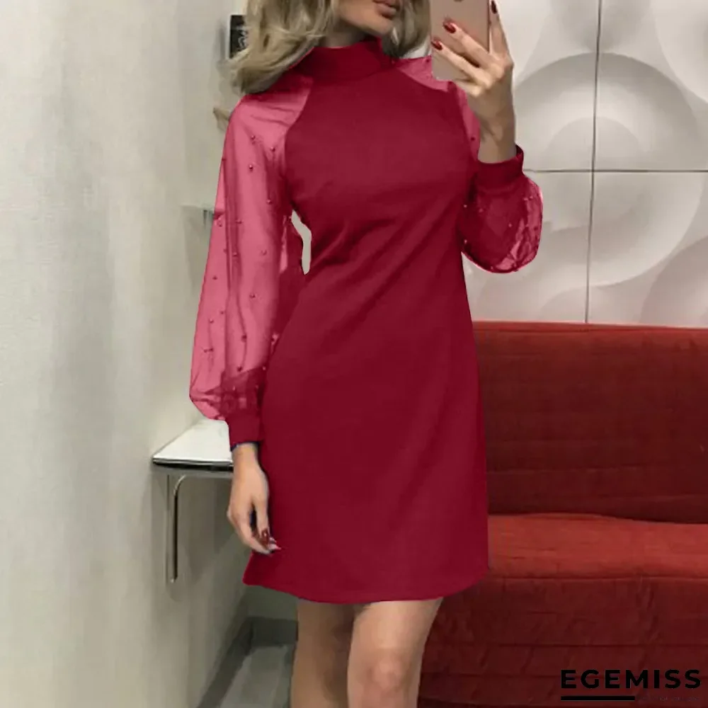 Long Sleeve Slim Hip Wrapped Ladies Dress | EGEMISS