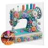 Framed Diamond Painting - Special Shaped - Sewing Machine (25x25cm)