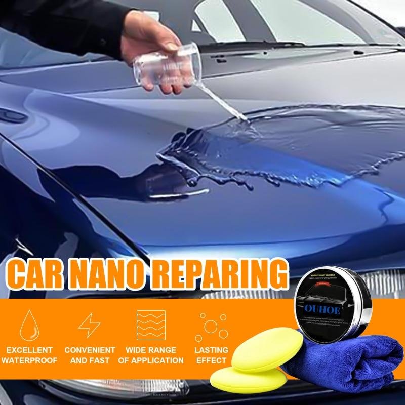 Car Wax Crystal Plating Leaves Glossy Wax Layer Covering The Paint Surface