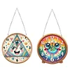 2Pcs DIY Diamond Painting Ornament with Clock Function Home Decor Art Craft