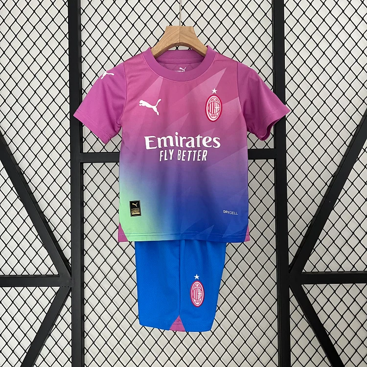 2023/2024 AC Milan Third Away Soccer Jersey 1:1 Thai Quality Kids Size