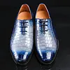 Timeless Alligator Shoes Mens Whole Cut Alligator Dress Shoes -Dress Shoes