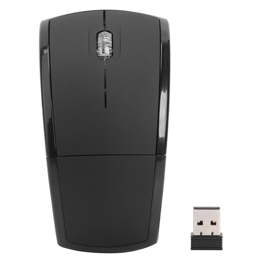 

Ultra Thin 2.4G Wireless Mouse Optical Foldable Mice w/USB Receiver for PC, Black, 501 Original