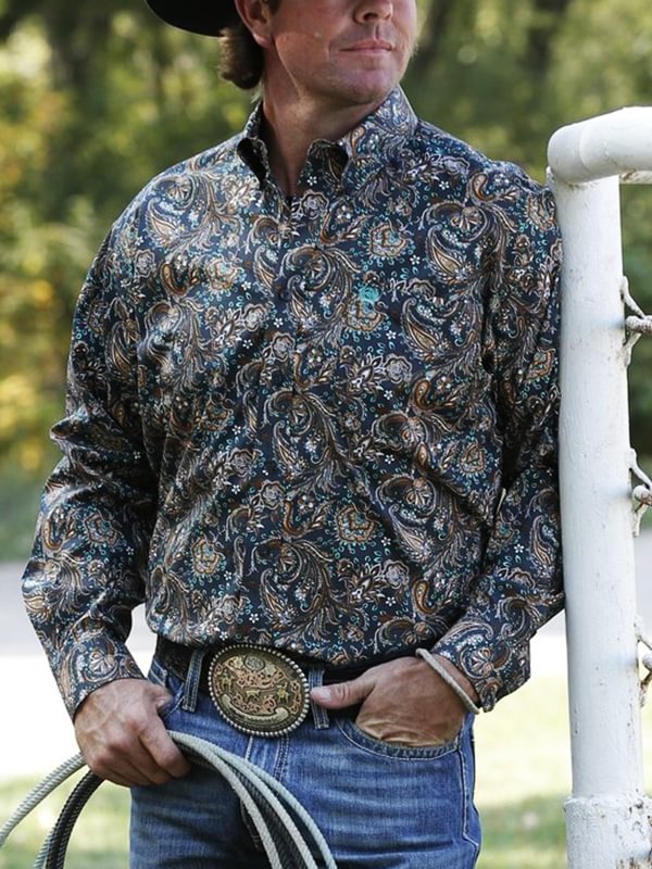 Men's Long Sleeve Western Shirt
