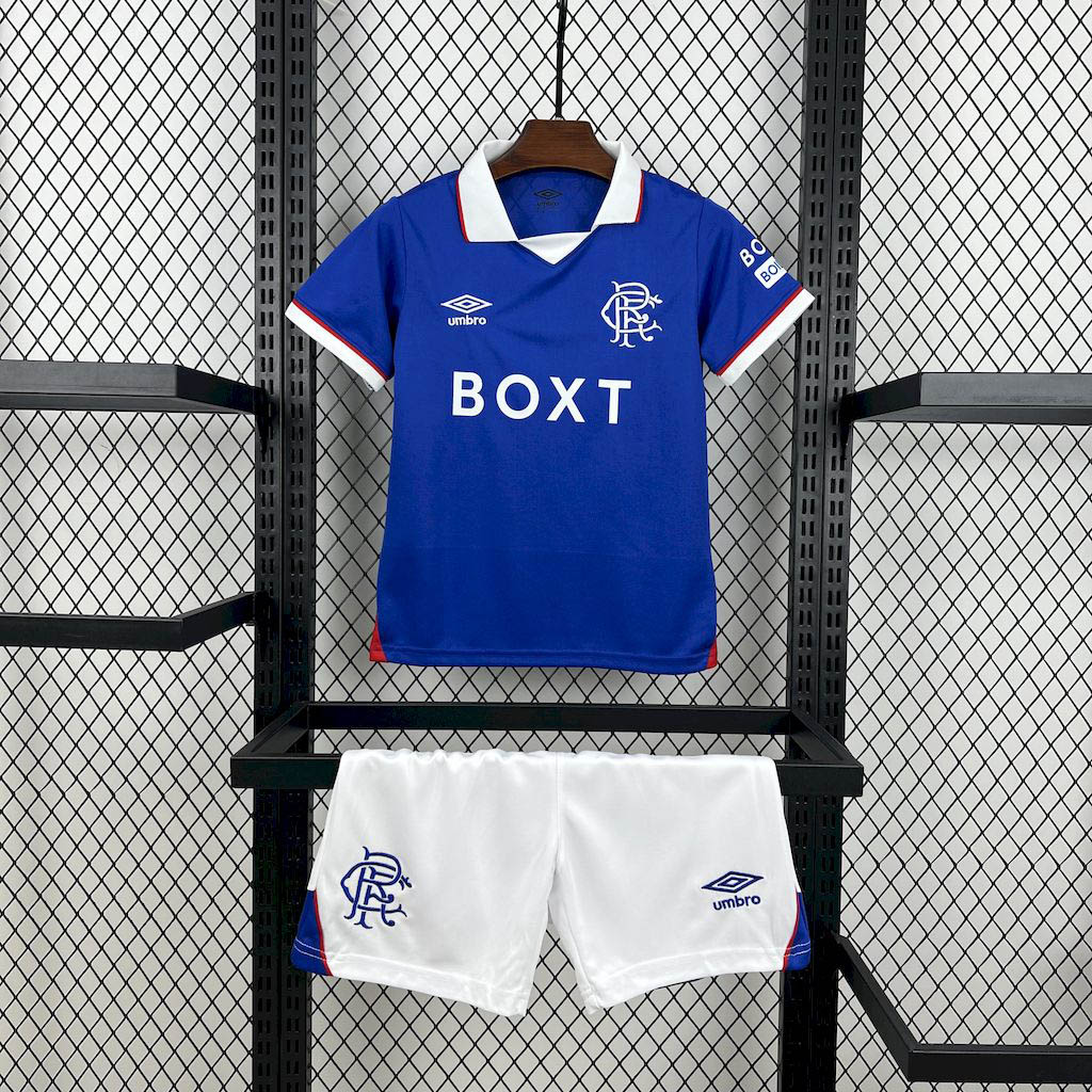 2025-2026 KIDS Rangers Home Football Shirt 1:1 Thai Quality- Maxi Kit