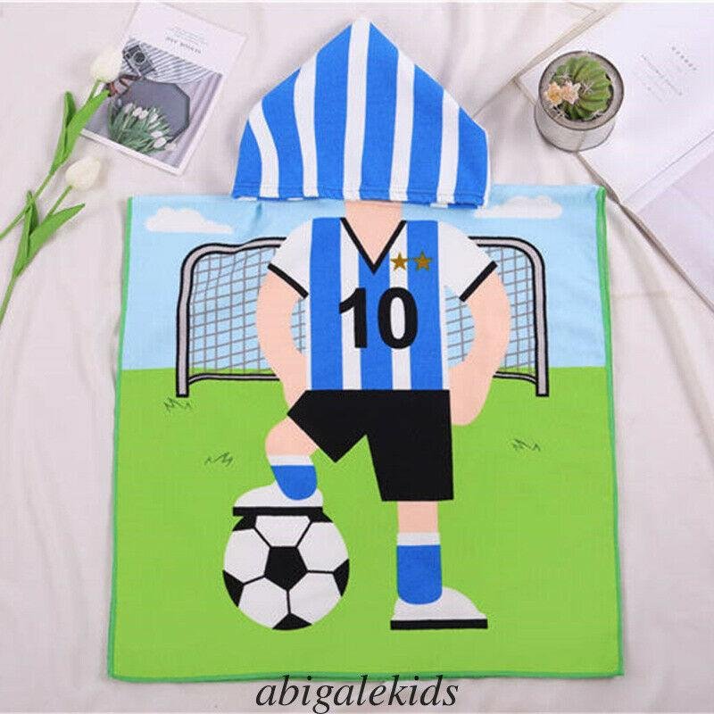 2019 Baby Accessories Cartoon Bath Child Kid Hooded Cloak Bathrobe Towel Cotton Beach Towel Baby Children Cartoon Bath Towel