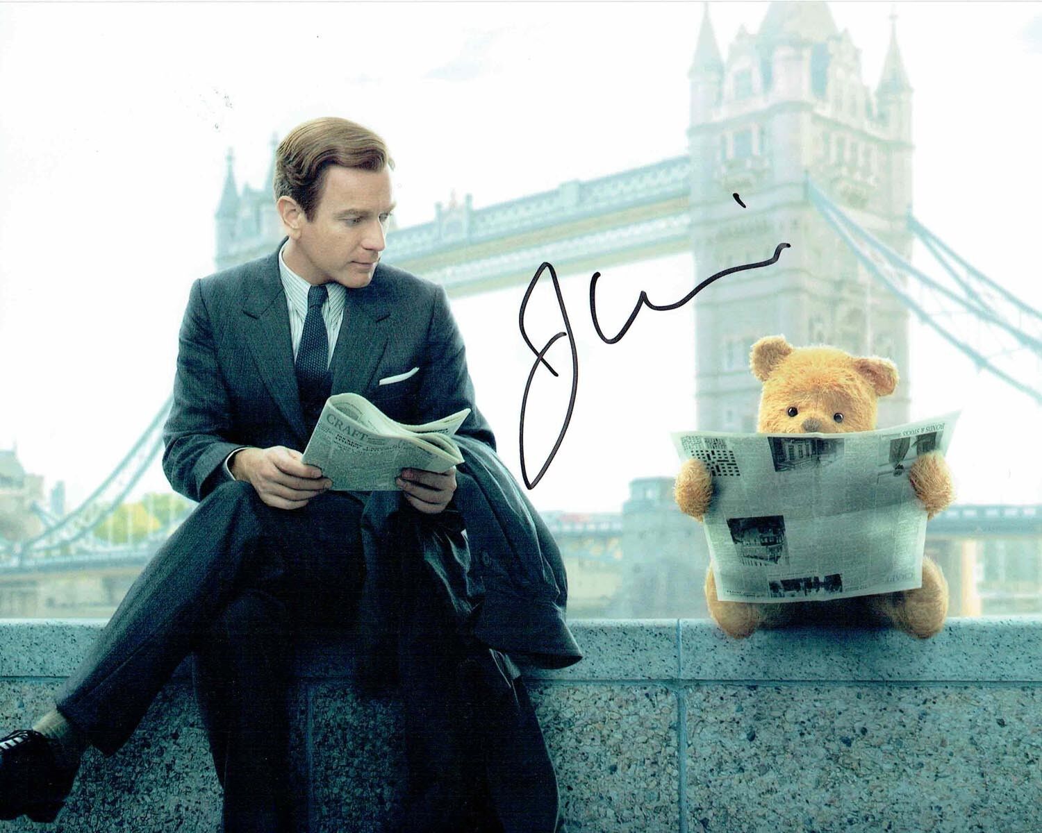 Jim CUMMINGS SIGNED 10x8 Photo Poster painting 1 AFTAL Autograph COA Voice of Winnie The Pooh