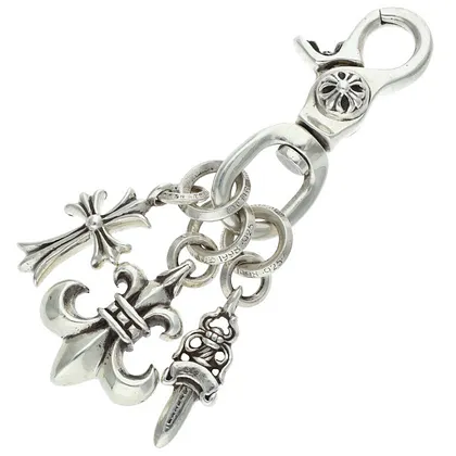 CHROME HEARTS キーリング ショート クラシックチェーン2リンク 925