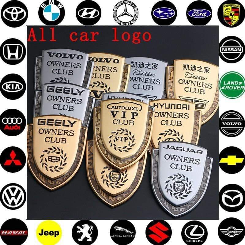 1PCS Car Body Sticker Emblem Metal Auto Rear Trunk Shield Badge 3D Appearance Personalized Decorative voiturehub dxncar