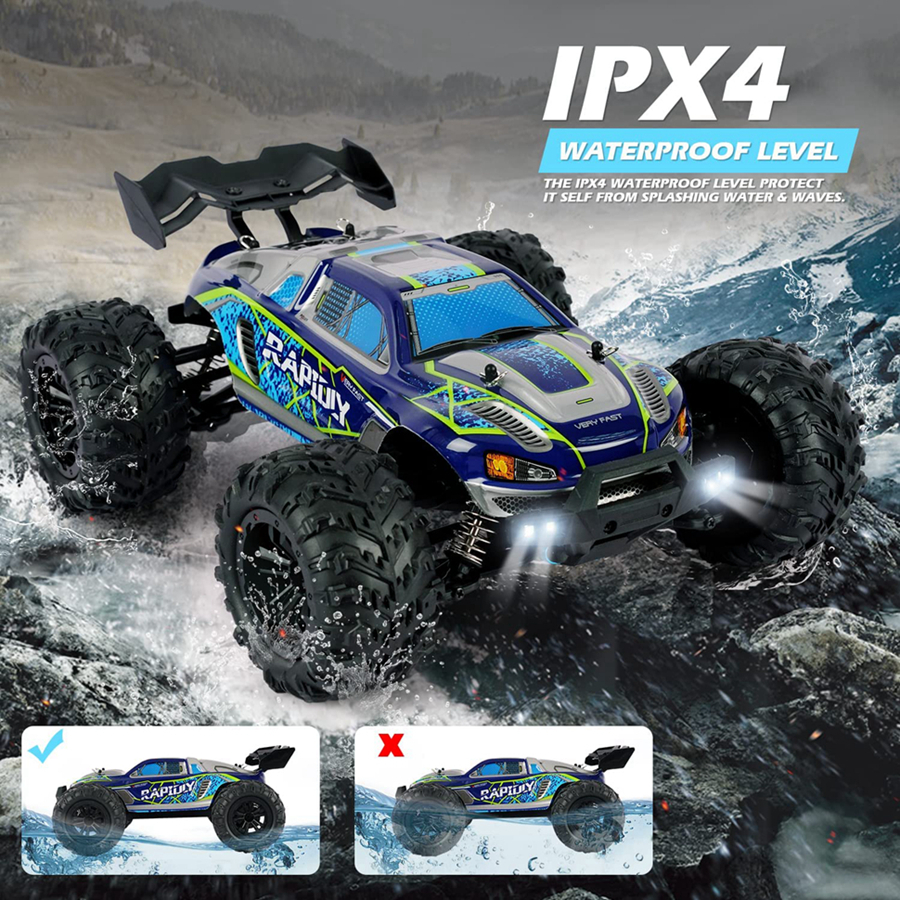Tegooe 116 Scale High Speed RC Off-Road Racing Truck - 4WD Remote Control Toy