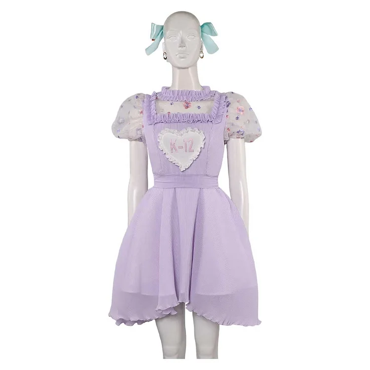 K-12 Cry Baby Purple Dress Outfits Cosplay Costume Halloween Carnival Suit