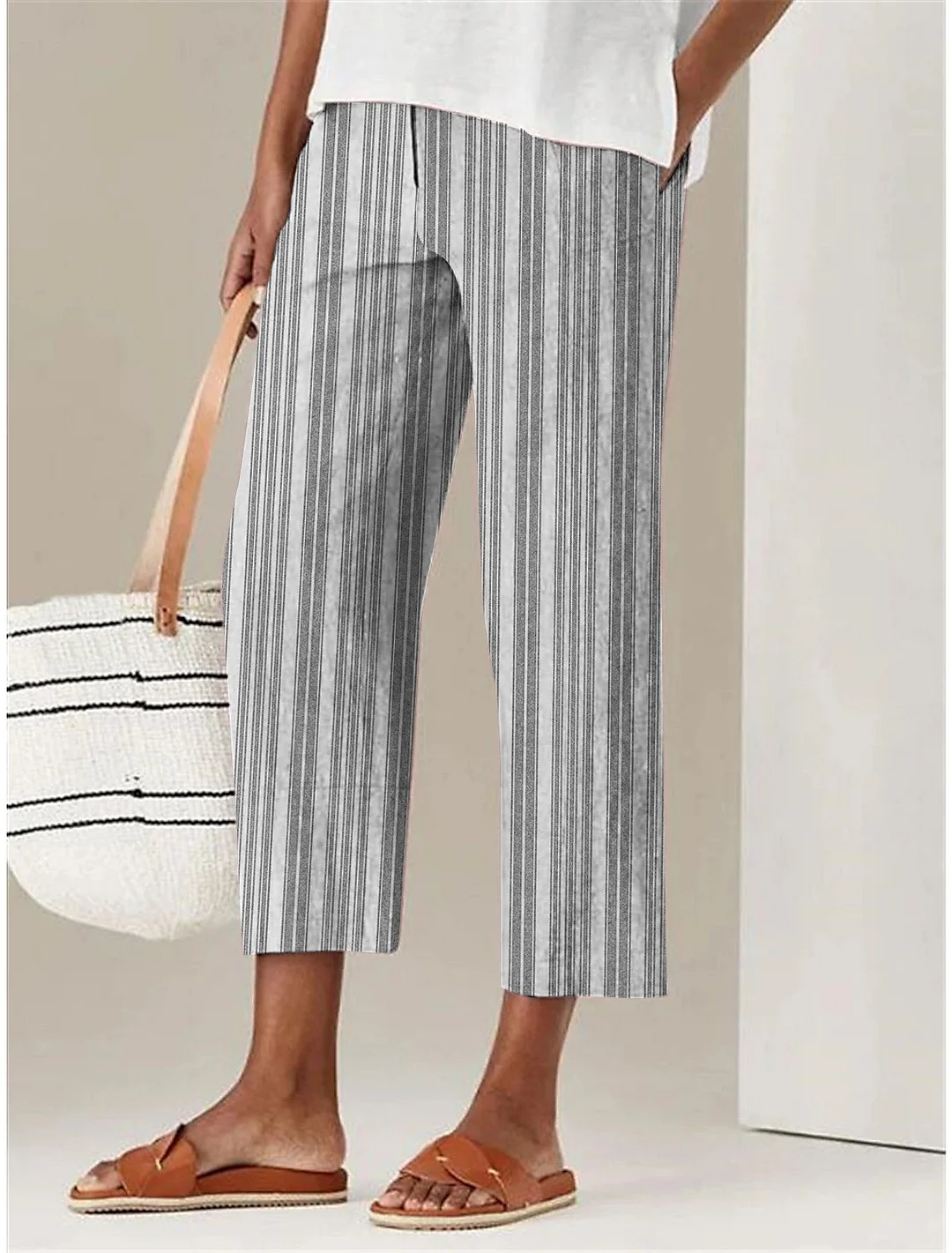 Women's Casual Stripe Comfort Pants