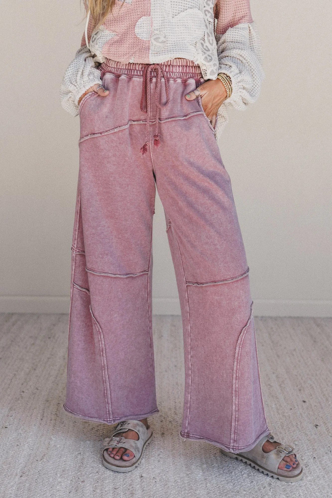 True Flame Wide Leg Pants - Purple