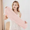 🛁 Grande serviette pour cheveux avec bande &eacute;lastique s&eacute;curis&eacute;e pour femmes