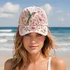 Garden Morning Baseball Cap with 55-65cm Adjustable Strap Adjustable Flowers Baseball Hat Lightweight Breathable Hats Unisex Gifts for Close People
