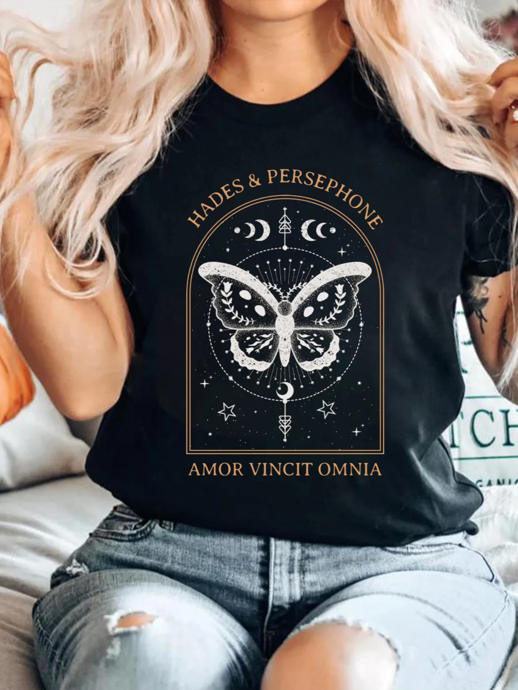 Greek Mythology Persephone Hades Printed T-shirt / DarkAcademias /Darkacademias