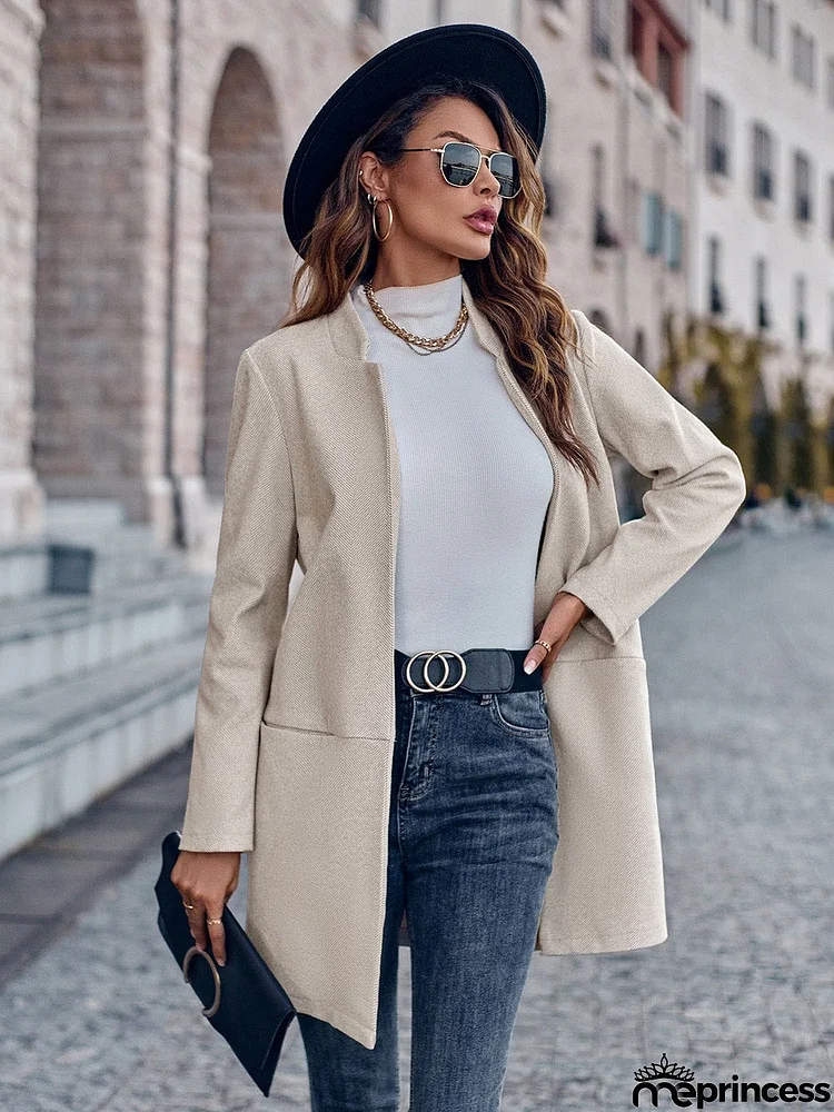 Open Front Long Sleeve Blazer