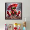 Frog Umbrella-11CT Stamped Cross Stitch 40*40cm/15.75*15.75in tapestrymarket