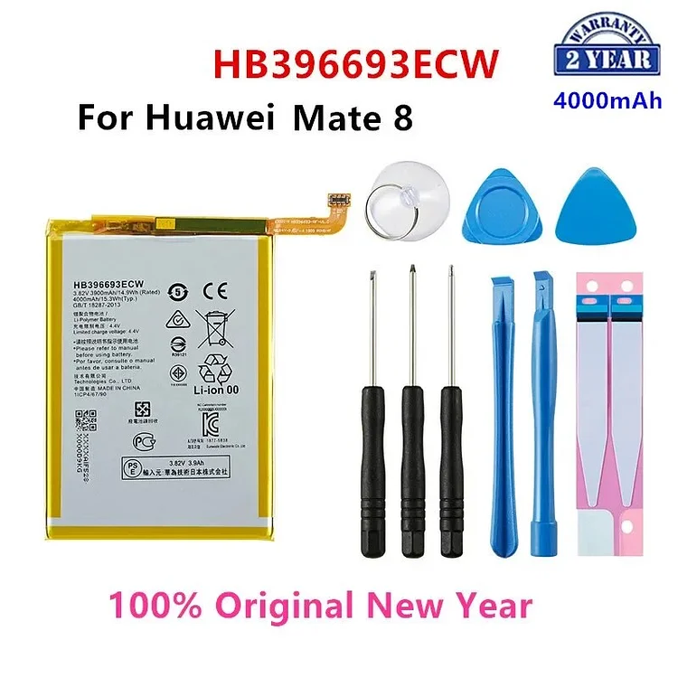 Orginal HB396693ECW 3900mAh Battery For Huawei Mate 8 NXT-AL10 NXT-TL00 NXT-CL00 NXT-DL00 mate8 Batteries +Tools